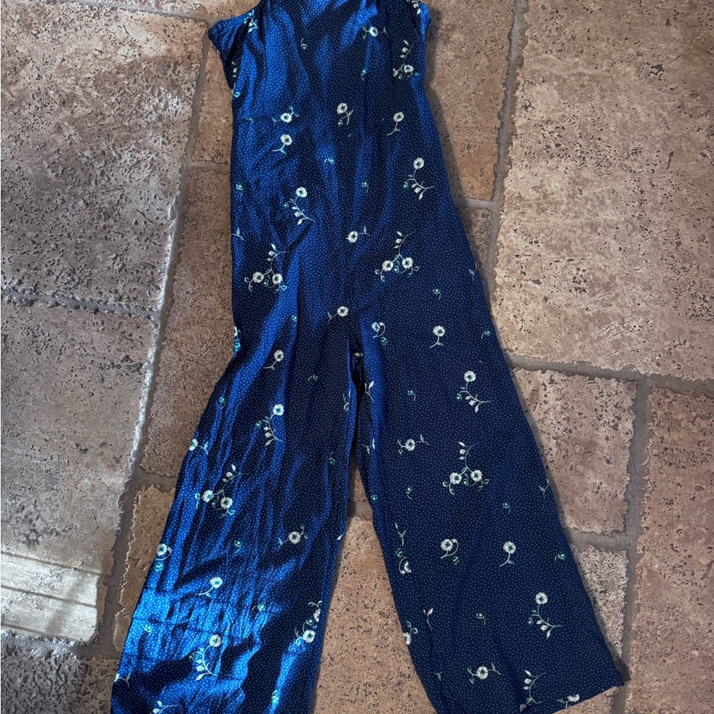Nordstrom Midnight Blue Floral Romper